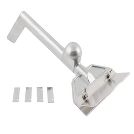 L-home Grill Scraper W/5 Blades Slant Edge Grill Scraper Heavy Duty Aluminum Alloy Flat Top Grill Accessories Barbecue Grill Cleaning Tool for Outdoor Commercial Restaurants Bars Diners