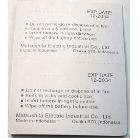 Panasonic 2 PACK Panasonic CR2450 LITHIUM DL2450 ECR2450 (GREAT EXP 12/2034) FREE TRACKING