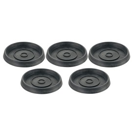 Richell 000973 Botany Plate, 12 Type, Diameter 4.9 x Height 0.6 inches (12.5 x 1.6 cm), Dark Gray, Pack of 5