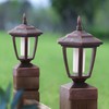 Dynaming 4 Pack Solar Flame Post Lights Outdoor, Solar Powered