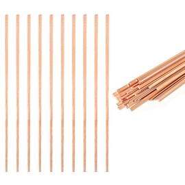 Welding Rod, 10 Pcs 9.8 Inch 15% Flat Silver Phosphorus Copper Filler Rod for Welding (10)