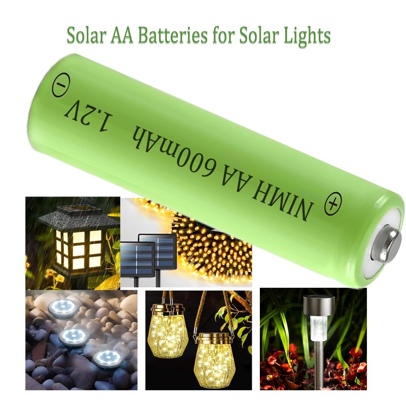 XFULL 12 Packs AA Ni-MH 600mAh Rechargeable Batteries 1.2v Doulbe