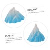 Mobestech 2pcs Miniature Floeberg Model for Fish Tank Realistic Iceberg