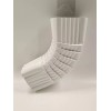 Unbranded Aluminum Gutter B Elbow, 2"x3" Downspout Elbow, White, Turns