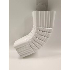 Unbranded Aluminum Gutter B Elbow,  2"x3" Downspout Elbow, White, Turns Side to Side
