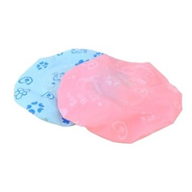 Waterproof Vinyl Shower & Shampoo Hair Cap Waterproof Shower Cap 4ea