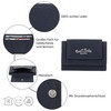 Gusti Omar Leather Wallet for Men and Women, Blue Leather,