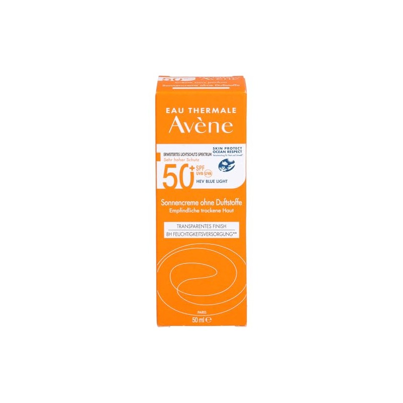 Avene Protector Solar Facial Sin Color FPS50+ Piel Seca Invisible,