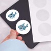 24 x 40mm Round 'Cute Cartoon Shark' Stickers (SK00066728)