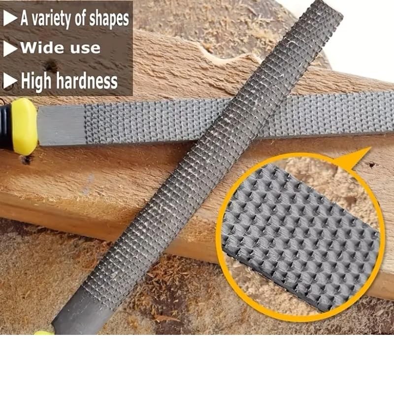 WINICE 3-Piece 8" Wood Rasp File Set, Set of Flat,