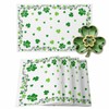 St. Patrick's Day Placemats Set of 6 Green Shamrock Table
