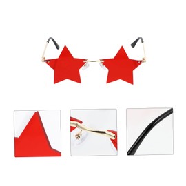 OATIPHO Irregular Sunglasses Women Star Shaped Fashion Glasses Unisex Metal Sunglasses for Use