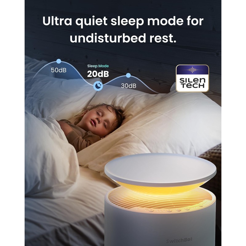 SwitchBot Air Purifiers for Home Large Room with Matter Up