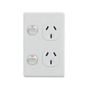 4C | Classic Double Power Point 250V 10A - Vertical