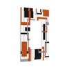 Spshian Outlet Covers Orange Modern Abstract Square Geometric 1 Gang