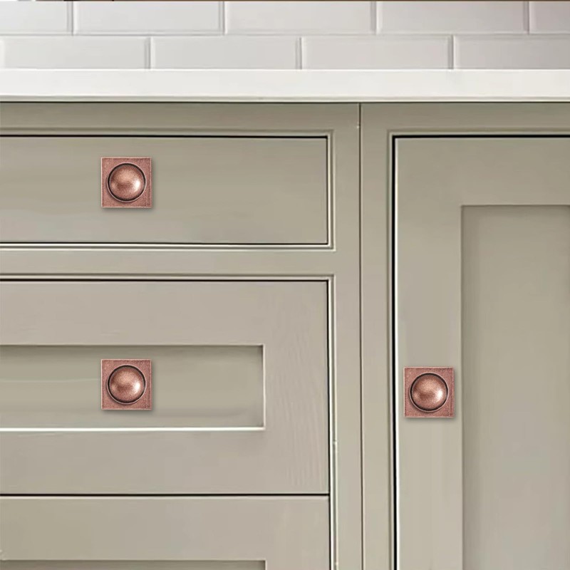 khtumeware 10-Pack Heavy Duty Solid 1-1/2 Inch Cabinet Knob with