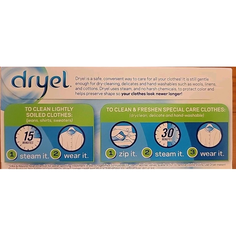 DRYEL Dryer Activated Refill Cloths Original Dry Clean at Home