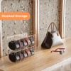 YUNEASELF Acrylic Belt Organizer Holder for Closet with Dust Cover