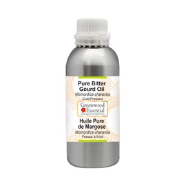 Greenwood Essential Pure Bitter Pumpkin Oil (Momordica charantia) Natural Therapeutic Quality Cold Pressed 300 ml (10.1 oz)