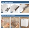 Wall Mounted Trash Bin Space Saving Hanging Garbage Can for