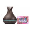 FUTUREM Humidificador Difusor Aroma Led Madera Choc. Flor Y Esencias