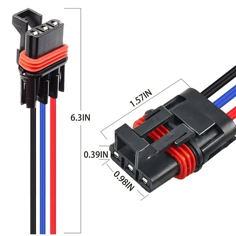 6 Pack Polaris Pulse Power Plug Connectors – Compatible with