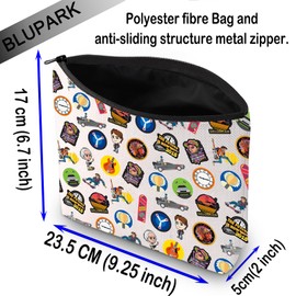 BTHF Fans Gift I was There Makeup Bag Movies Lovers Gift Funny 80s Movie Graphic Makeup Bag (I was There)