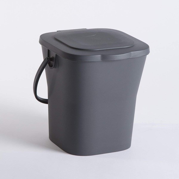 EDA 13119 G Compost Bucket 6 L with Lid, Polypropylene,