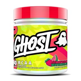 ghost Bcaa - Suplemento de Aminoácidos en Polvo, Sandía de Fresa, 30 Porciones, Sin Azúcar, Aminopolvo para Después y Antes del Entrenamiento, Bebida 