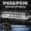 4WDKING LED Light Bar 40 inch IP68&IP69K Waterproof Dual Row
