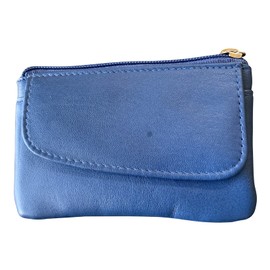 Golunski Small Soft Leather Coin Purse with Coin Purse Credit Card, Cobalt, Petit, Purses