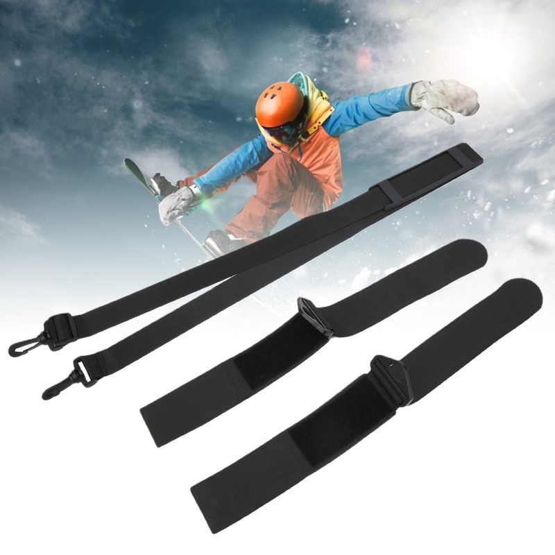 2Set Snowboard Shoulder Straps Handle Double Skis Fixing Strap Sleigh