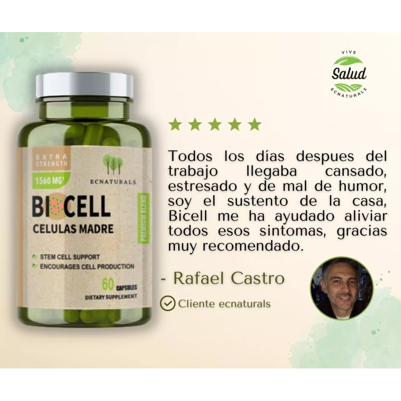 BICELL Regenerador Celular Natural AFA Celulas Madre BICELL 2 Pack