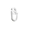 Interdeco Folding Hooks with Flat Eyelet, Clip Over Hooks for