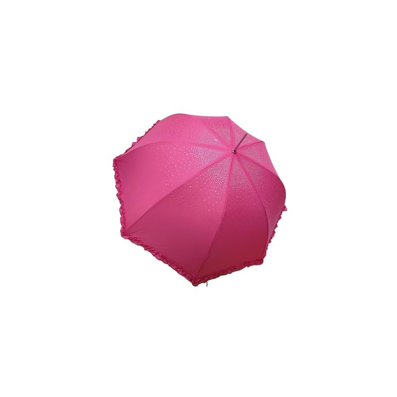 Superbia Sparkle Diamond Frill Fancy Wedding Event Automatic Stick Umbrella