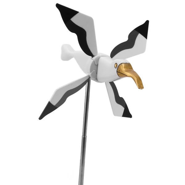 Garden Wind Spinner, Flying Bird Spinner Seagulls Whirligig Windmill Outdoor