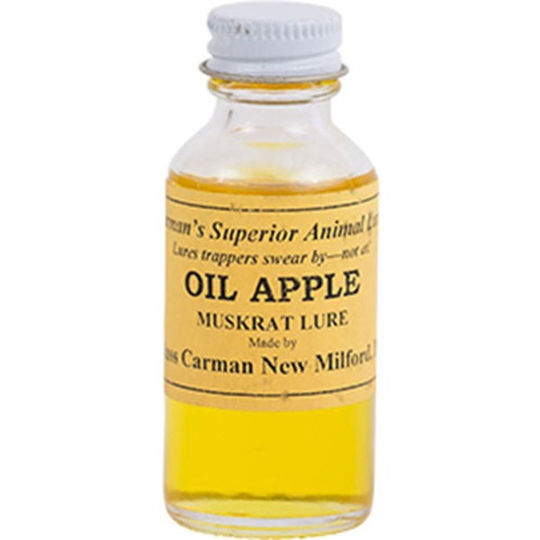 Oil Apple Muskrat Lure by Russ Carman (4 oz. Bottle)