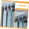 WHAMVOX 12pcs Transparent Curtain Tiebacks Clips for Window Blinds Angle