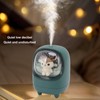 350ml Mini Mist Humidifier Cute Space Capsule Pet Shaped USB