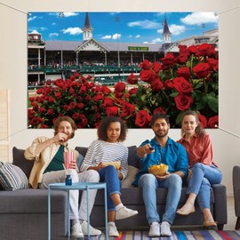 2025 Kentucky Photo Booth Backdrop 7×5ft Churchill Downs Horse Racing Rose Derby Party Photography Home Wall Background Decorations