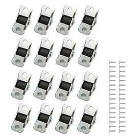 Thoquene Pack of 16 1.2 cm Mini Castors for Furniture Small, Rubber Furniture Castors Small, Furniture Castors Flat with Steel Top Plate