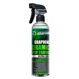 Nanoskin Graphene Ceramic Spray Coating 16 oz – Water Based Super Hydrophobic Spray Substitutes Car Waxes, Paint Sealant, Top Coat Polymer | Apply After Car Wash, Clay Bar, Car Polisher Buffer