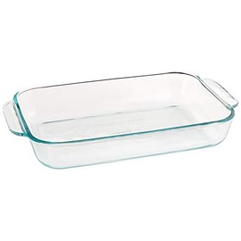 Pyrex Basics 2 Quart Glass Oblong Baking Dish, Clear 11.1 in. x 7.1 in. x 1.7 in.