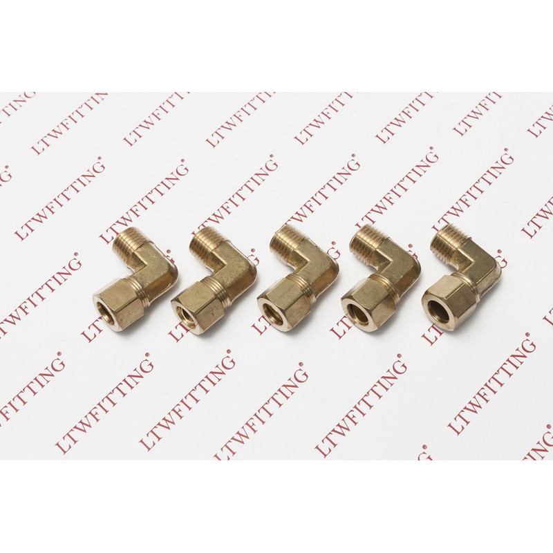 Brass Fittings Male Thread Right Angle Pack of Knee Compression