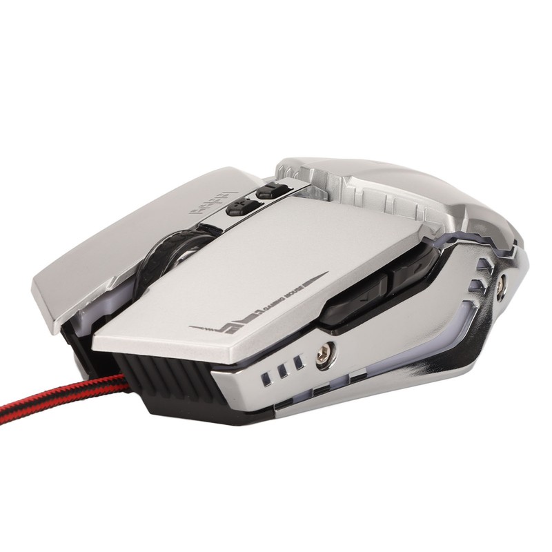 Gaming Mouse Ergonomic Design 4 DPI Adjustable Breathing RBG Backlit