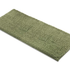 MAYSHINE Bath Mat Runners for Bathroom Rugs, Long Floor Mats, Extra Soft, Absorbent, Thickening Shaggy Microfiber, Machine-Washable, Perfect for Doormats,Tub, Shower (27.5x47 Inches, Sage Green)