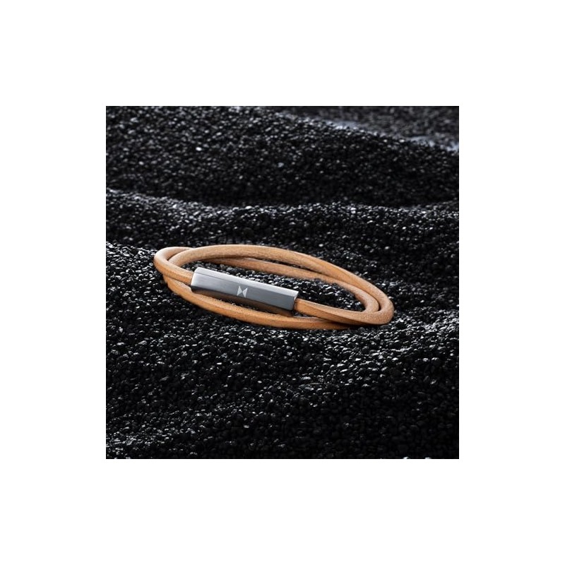 MVMT Leather Wrap 28200028 Men's Bracelet Brown, Leather, No Gemstone