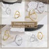 P-Rize Women's Ring, Large, Open Series, Simple, Silver, Gold, Color,