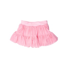 RuffleButts Girls Athletic Active Tulle Skort - Pink, 2T
