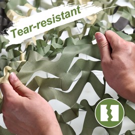 FullLit Camo Netting 5 Color Woodland with rope-10ft*20ft